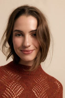 Slowlove Camisolas-Camisa Perkins vazada Laranja