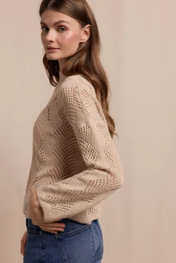 Slowlove Camisolas-Camisa Perkins vazada Tostado