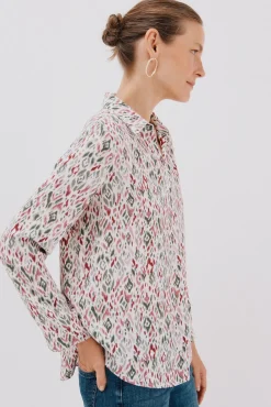 Cortefiel Blusas-Camisa plissada Multicolorido