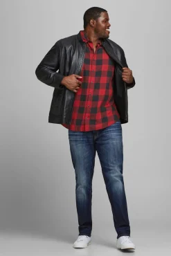 Jack & Jones PLUS Camisas-Camisa PLUS de regular fit vermelho