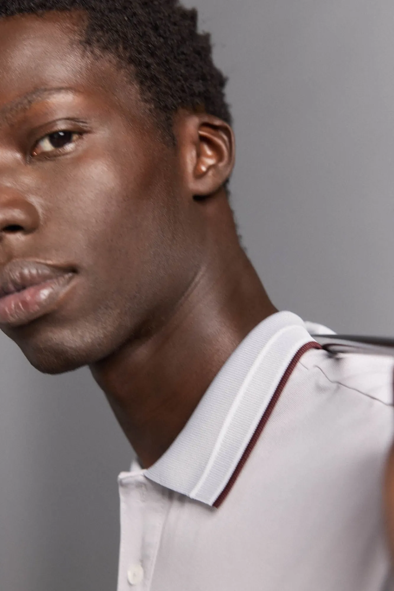 Pedro del Hierro Polos|Desporto-Camisa polo de golfe liso Cizento