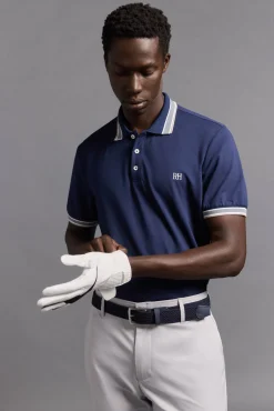 Pedro del Hierro Polos|Desporto-Camisa polo de golfe liso Azul