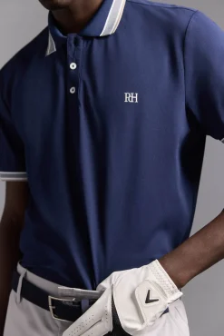 Pedro del Hierro Polos|Desporto-Camisa polo de golfe liso Azul