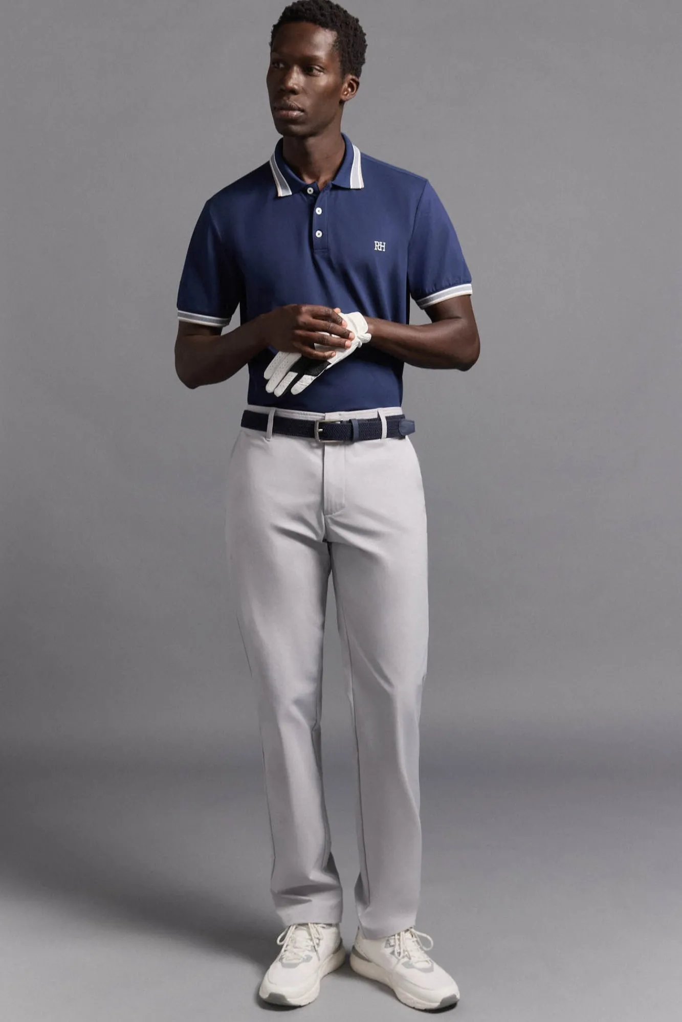 Pedro del Hierro Polos|Desporto-Camisa polo de golfe liso Azul