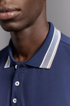 Pedro del Hierro Polos|Desporto-Camisa polo de golfe liso Azul
