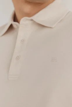 Pedro del Hierro Polos-Camisa polo mercerizada Beige