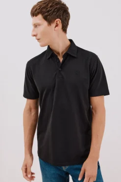 Cortefiel Polos-Camisa polo piqué liso Preto