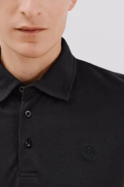 Cortefiel Polos-Camisa polo piqué liso Preto