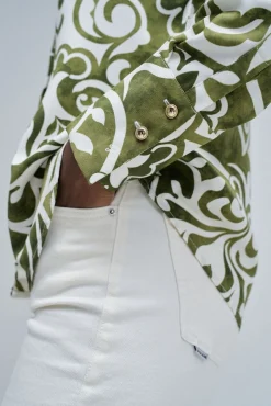 Salsa Jeans Blusas-Camisa regular Verde