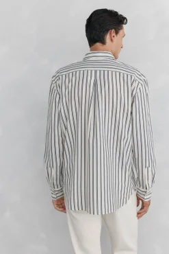 Pedro del Hierro Camisas-Camisa riscas Branco