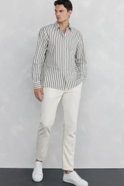 Pedro del Hierro Camisas-Camisa riscas Branco