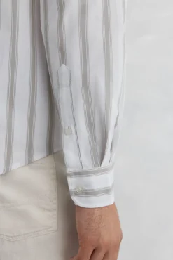 Pedro del Hierro Camisas-Camisa riscas popelina Verde