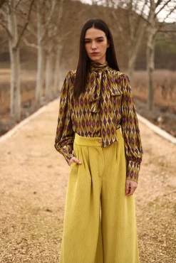 Panambi Blusas-Camisa Rute Verde