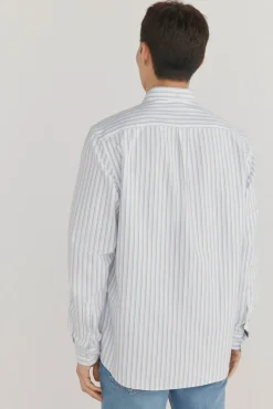 Pedro del Hierro Camisas-Camisa às riscas iconic oxford Branco