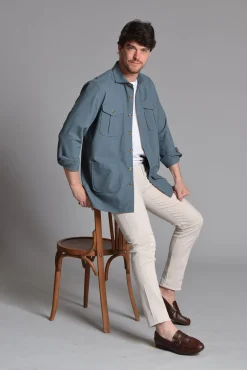 Cloking Camisas-Camisa Saariana Azul