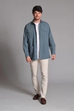 Cloking Camisas-Camisa Saariana Azul