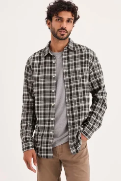 Dockers Camisas-Camisa slim fit Castanho