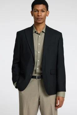 Selected Camisas|Camisas Clássicas-Camisa Slim Fit de vestir Verde