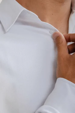 Celopman Camisas|Camisas Clássicas-Camisa social branco