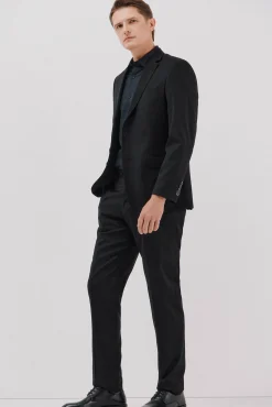 Cortefiel Camisas|Camisas Clássicas-Camisa social lisa de algodão tencel Azul