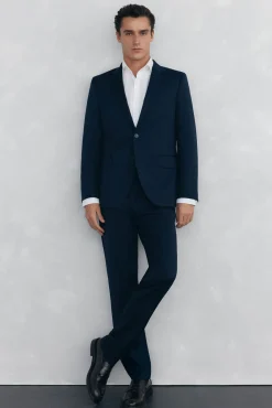 Pedro del Hierro Camisas|Camisas Clássicas-Camisa social lisa que não pode ser passada a ferro + resistente a manchas Branco