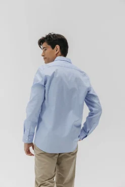 elPulpo Camisas|Camisas Clássicas-Camisa social Royal Oxford Azul