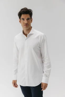 elPulpo Camisas|Camisas Clássicas-Camisa social Royal Oxford Branco