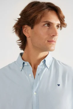 Silbon Camisas-Camisa sport denim Azul