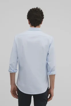 Silbon Camisas-Camisa sport oxford Azul