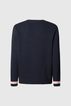 Pepe Jeans Camisolas-Camisa Union Jack Regular Fit azul