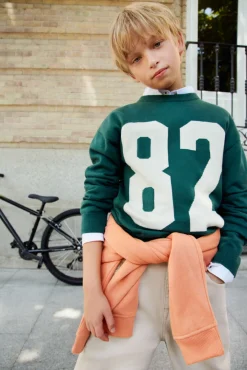 Springfield Kids Malhas-Camisa Varsity 82 para crianças verde