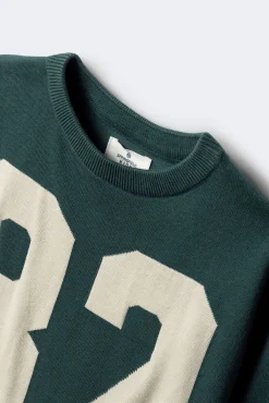 Springfield Kids Malhas-Camisa Varsity 82 para crianças verde