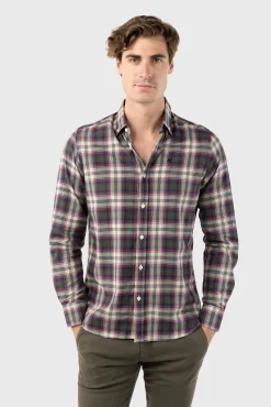 Williot Camisas-Camisa xadrez Verde
