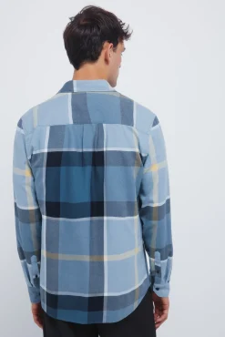 Springfield Camisas-Camisa xadrez azul