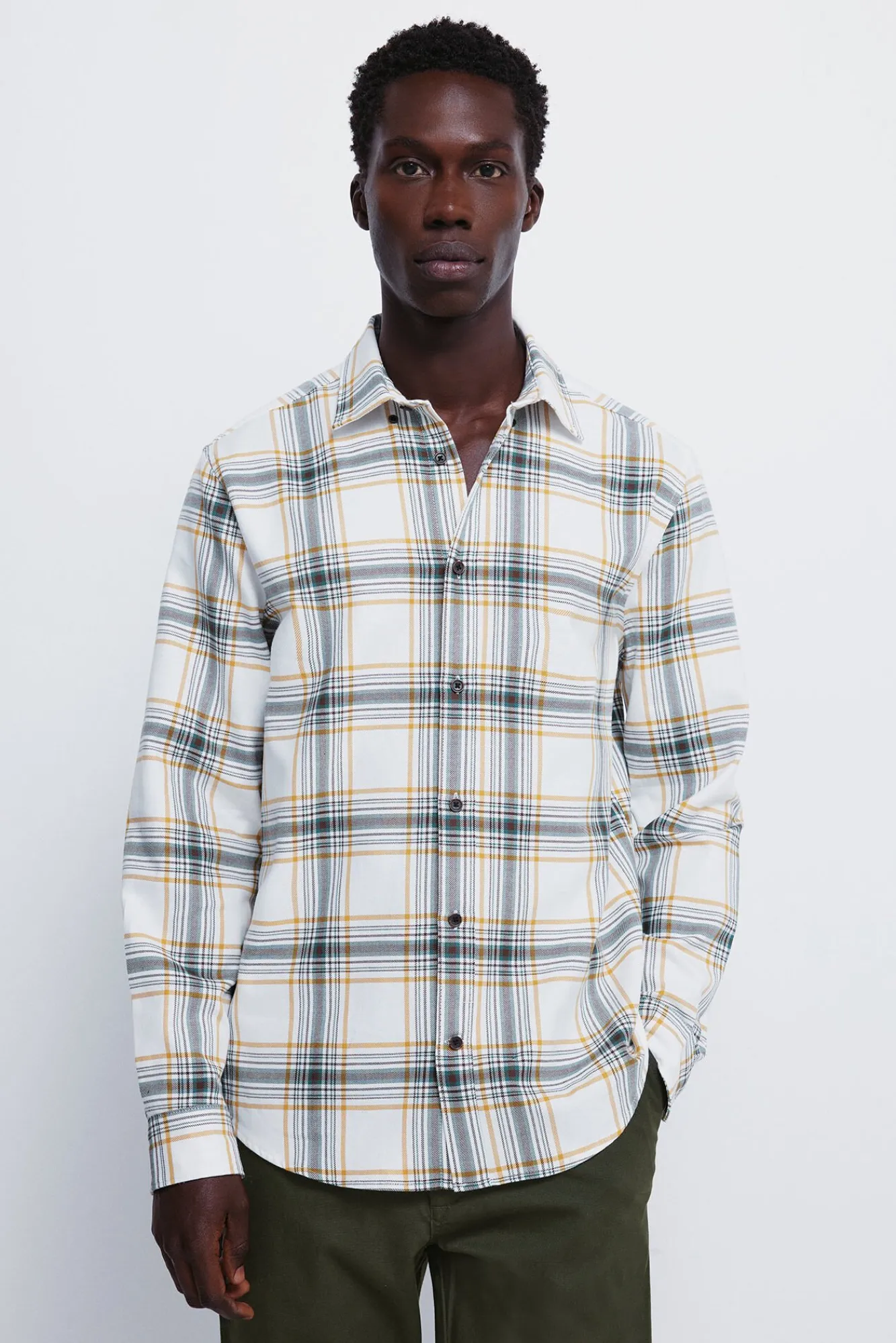 Springfield Camisas-Camisa xadrez branco