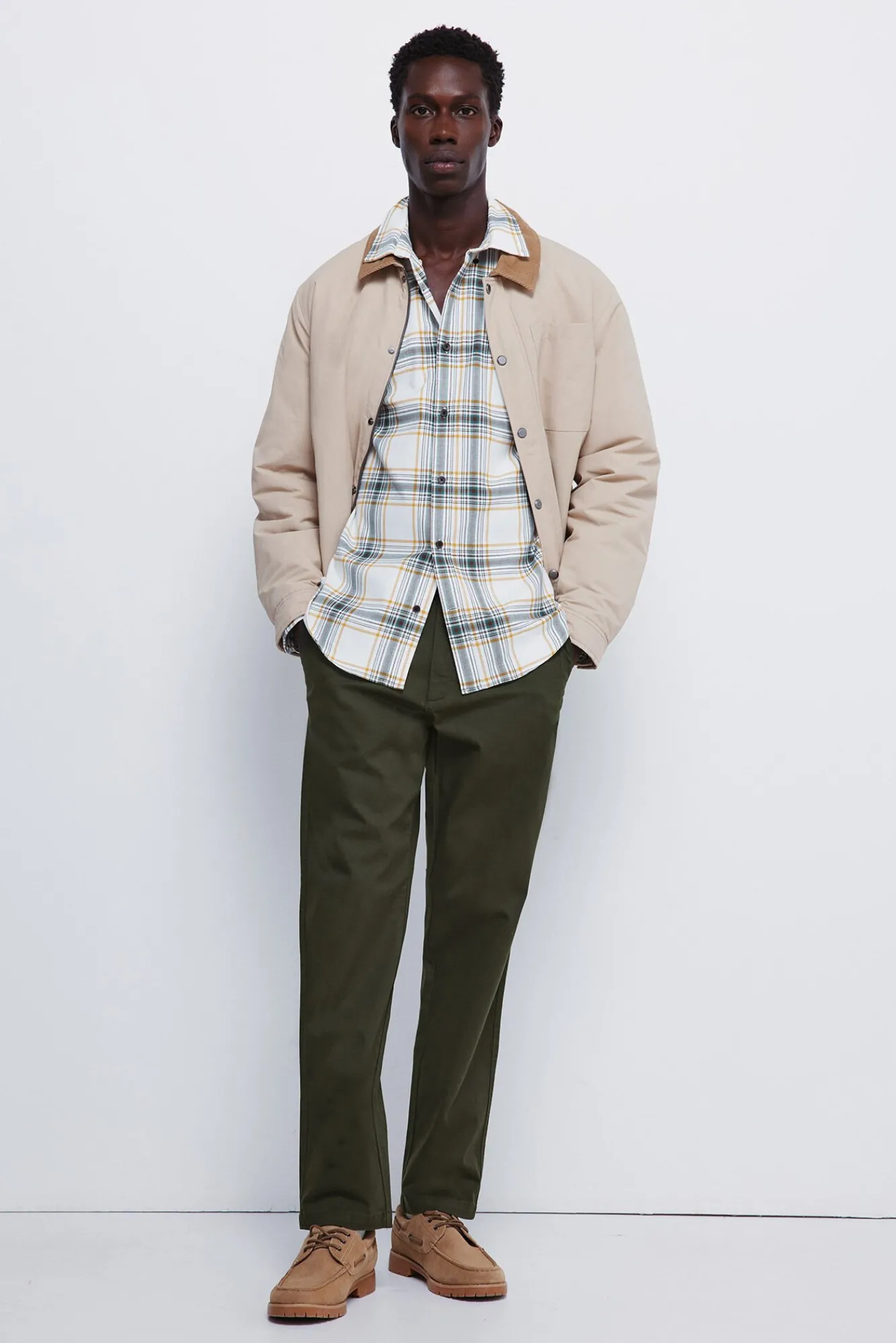 Springfield Camisas-Camisa xadrez branco