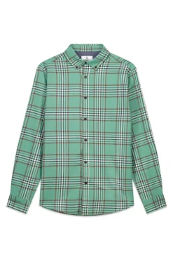 Springfield Camisas-Camisa xadrez verde
