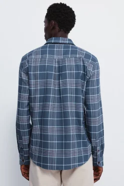 Springfield Camisas-Camisa xadrez azul