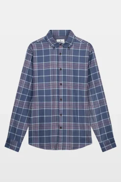 Springfield Camisas-Camisa xadrez azul