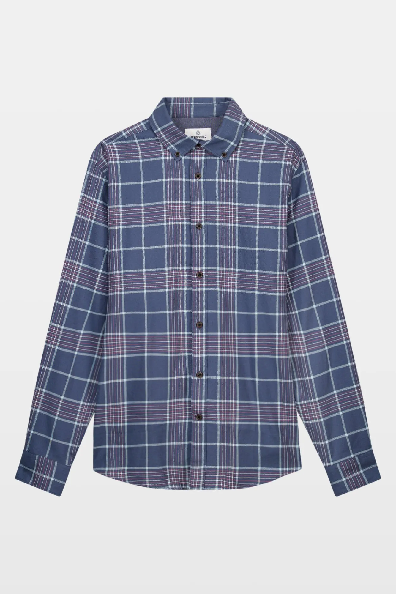 Springfield Camisas-Camisa xadrez azul