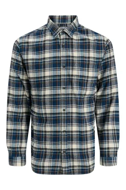 Jack & Jones PLUS Camisas-Camisa xadrez básica azul