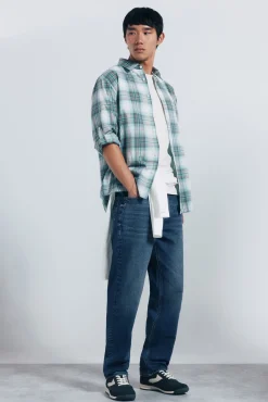 Springfield Camisas-Camisa xadrez de algodão verde