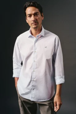 OOTO Camisas-Camisa xadrez popelina Azul