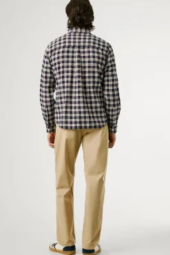 Pepe Jeans Camisas-Camisa xadrez regular fit azul