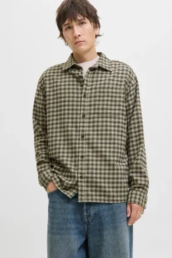 Jack & Jones Camisas-Camisa xadrez regular fit cru