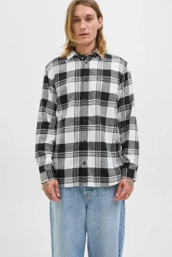 Jack & Jones Camisas-Camisa xadrez regular fit branco