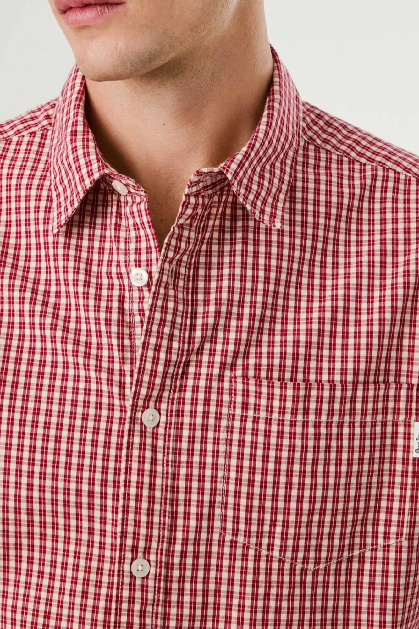 Pepe Jeans Camisas-Camisa xadrez regular fit vermelho