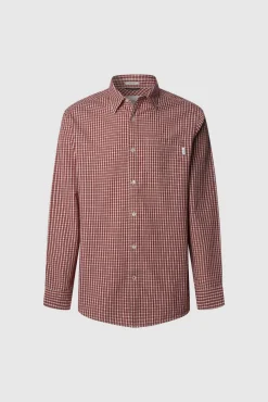 Pepe Jeans Camisas-Camisa xadrez regular fit vermelho