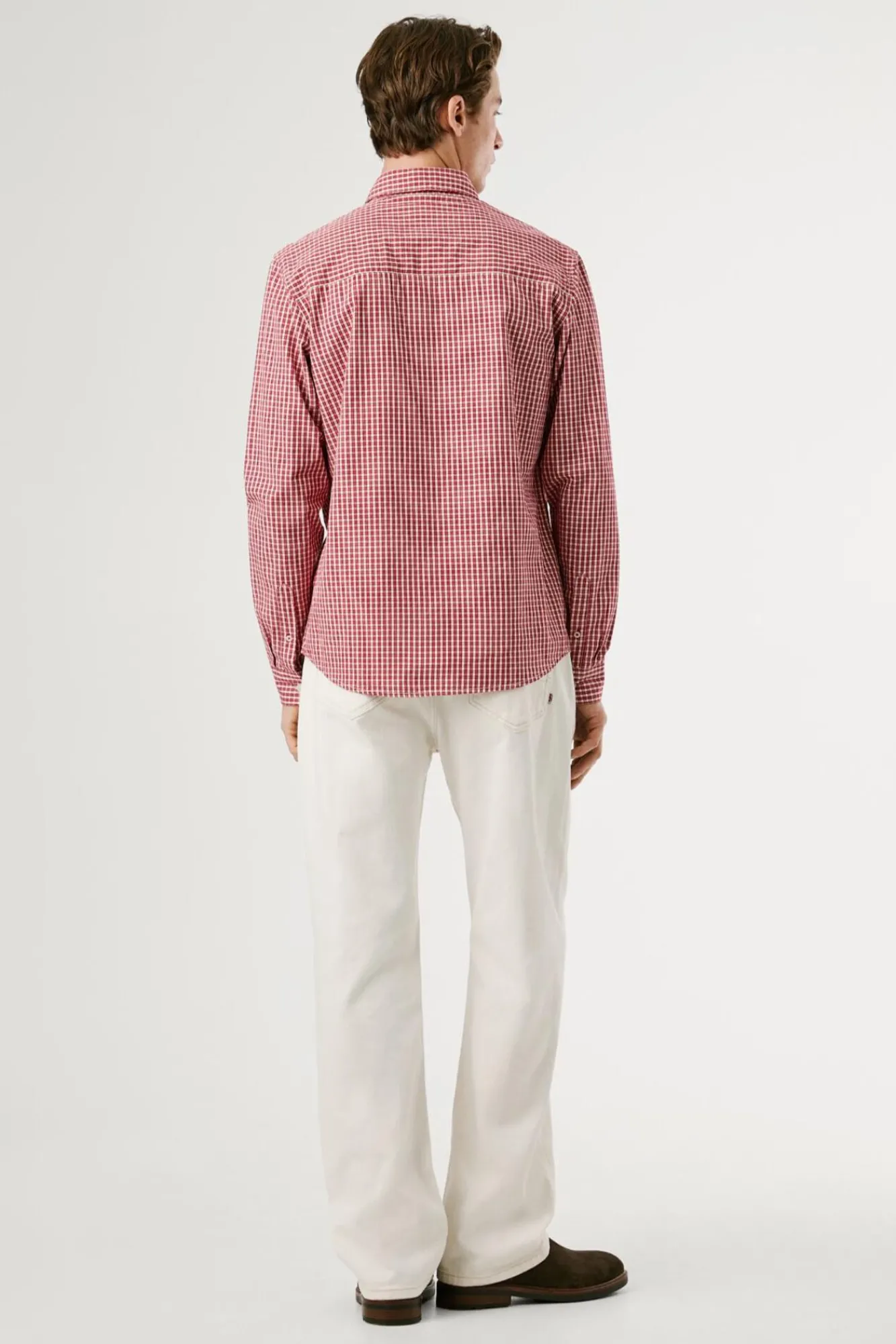 Pepe Jeans Camisas-Camisa xadrez regular fit vermelho