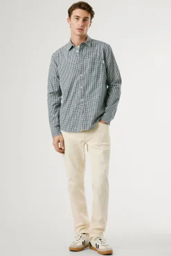 Pepe Jeans Camisas-Camisa xadrez regular fit azul